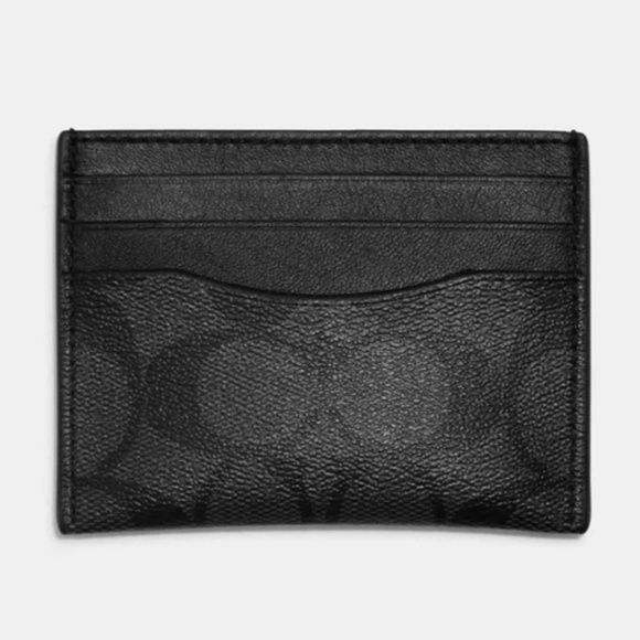 $78 Coach Slim Id Card Case In Signature Canvas - Picture 2 of 4